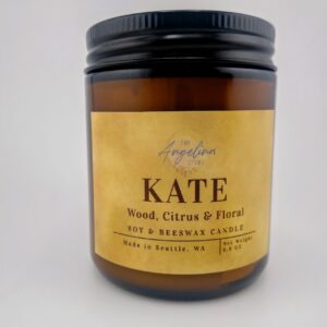 Kate Container Candle | Woody, Citrus & Floral Blend