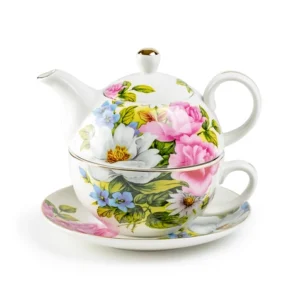 Grace's Rose Fine Porcelain Tea For One Set