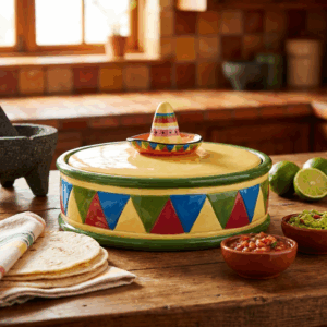 Ceramic Tortilla Warmer by Blue Sky Clayworks