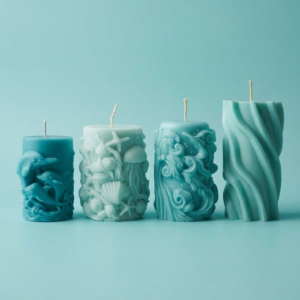 Sea Glass Pillar Candle Collection